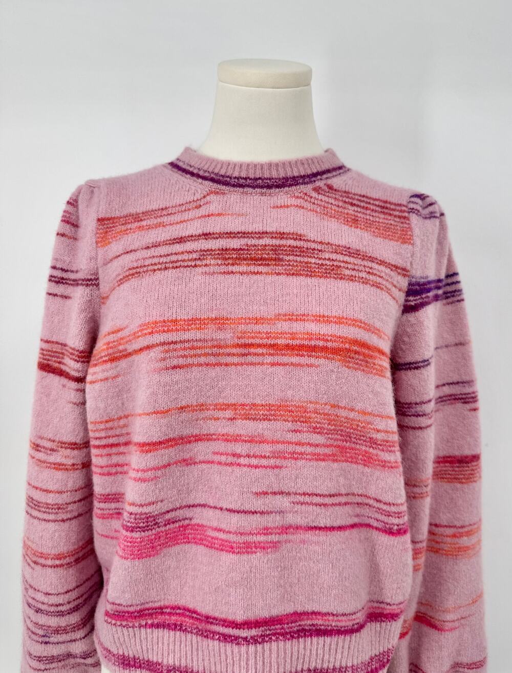 Baum Und Pferdgarten Carmy Sweater Pink Alpaca Blend Ruffle Knit M
